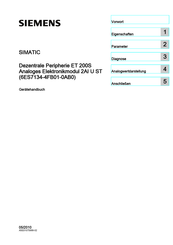 Siemens Simatic ET200S Gerätehandbuch