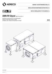 Aereco ZLT AWN RV Glycol Montage- Und Betriebsanleitung