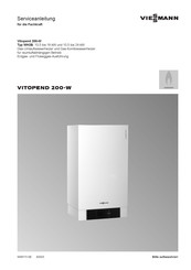 Viessmann VITOPEND 200-W WH2B Serviceanleitung Für Die Fachkraft