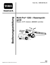 Toro 41177 Bedienungsanleitung