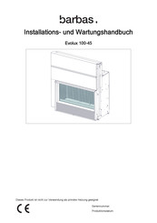 barbas Evolux 100-45 Installations- Und Wartungshandbuch