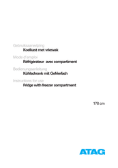 Atag KD6178BUU/A05 Bedienungsanleitung