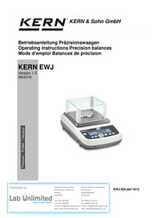 KERN EWJ 600-2SM Betriebsanleitung
