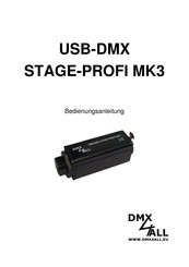 DMX4ALL USB-DMX STAGE-PROFI MK3 Bedienungsanleitung
