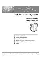 Ricoh 8000 Bedienungsanleitung