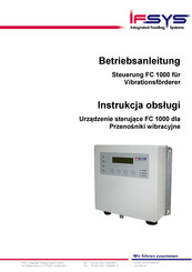 Ifsys FC 1000 Bedienungsanleitung
