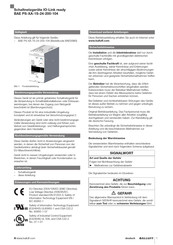 Balluff BAE PS-XA-1S-24-200-104 Bedienungsanleitung