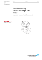 Endress+Hauser Proline Promass P 300 HART Betriebsanleitung