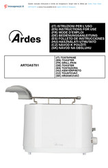 ARDES TOSTO SLEEK ARTOAST01 Bedienungsanleitung