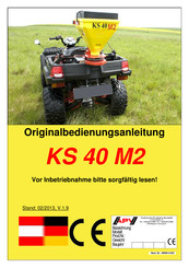 APV KS 40 M2 Original Bedienungsanleitung