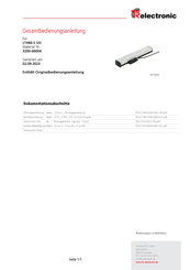 Tr-Electronic LT440-S SSI Gesamt-Bedienungsanleitung