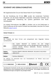 N-Com B901 Sicherheit Und Gebrauchsanleitung