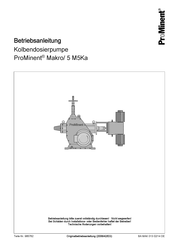 ProMinent Makro 5 M5Ka Montageanleitung