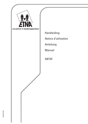 ETNA A813VRVSA1B/E1 Anleitung