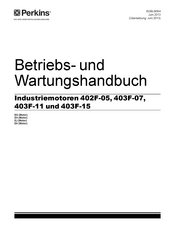 perkins 403F-15 Betriebs- Und Wartungshandbuch