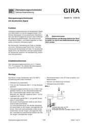 Gira 0339 00 Gebrauchsanweisung