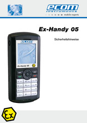 Ecom Instruments Ex-Handy 05 Sicherheitshinweise