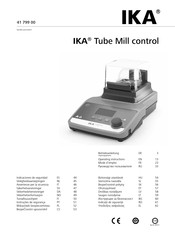 Ika Tube Mill control Betriebsanleitung