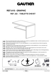 Gautier GRAPHIC A15 Montageanleitung