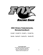 FOX RACING SHOX FLOAT R Montageanleitung
