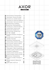 HANSGROHE Axor ShowerHeaven 720 10627800 Gebrauchsanleitung, Montageanleitung