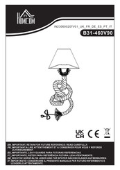 HOMCOM B31-460V90 Bedienungsanleitung