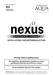 Evolution Aqua Nexus 320 Installation Und Betriebsanleitung