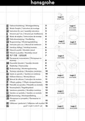 HANSGROHE Logis C 41614 Serie Gebrauchsanleitung, Montageanleitung