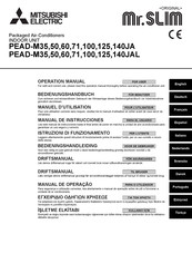 Mitsubishi Electric Mr.SLIM PEAD-M60JAL Bedienungshandbuch