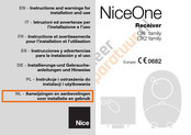 Nice NiceOne OX2 Serie Installierungs-Und Gebrauchsanleitungen Und Hinweise