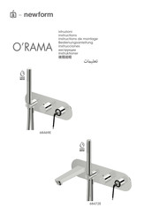 Newform O'RAMA 68469E Bedienungsanleitung