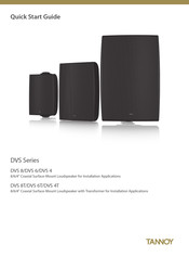 Tannoy DVS 4 Schnellstartanleitung