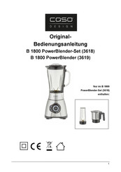 CASO DESIGN 3618 Original Bedienungsanleitung