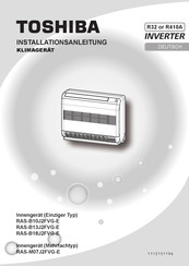 Toshiba RAS-B13J2FVG-E Installationsanleitung