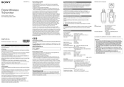 Sony DWT-P01N Kurzanleitung