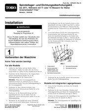 Toro Greensmaster Flex Installationsanweisungen