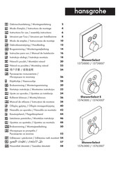 HANSGROHE ShowerSelect S 15743 0 Serie Gebrauchsanleitung, Montageanleitung