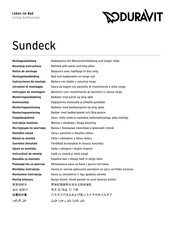 Duravit Sundeck 700128 Montageanleitung
