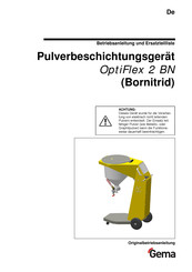 Gema OptiFlex 2 BN Betriebsanleitung Und Ersatzteilliste