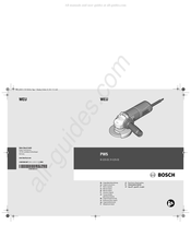 Bosch PWS 9-125 CE Originalbetriebsanleitung