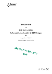 Pulsar GREEN POWER CCTV BNC04124B Bedienungsanleitung