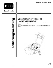 Toro Greensmaster Flex 18 Bedienungsanleitung