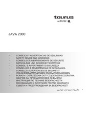 Taurus Alpatec JAVA 2000 Ratschläge Und Sicherheitshinweise
