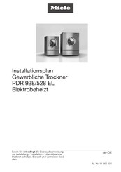 Miele PDR 528 EL Installationsplan