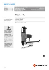 Signode JOSEF KIHLBERG JK20T779L Betriebsanleitung