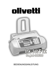 Olivetti Ink Jet Fax Lab 105F Bedienungsanleitung