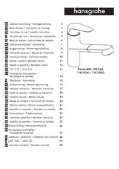 HANSGROHE Focus M42 150 1jet 71829800 Gebrauchsanleitung, Montageanleitung