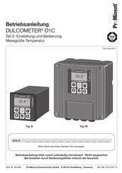 ProMinent DULCOMETER D1C Betriebsanleitung