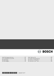 Bosch PIM611R16E Montageanleitung