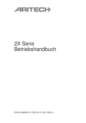 Aritech 2X-F1-S Betriebshandbuch